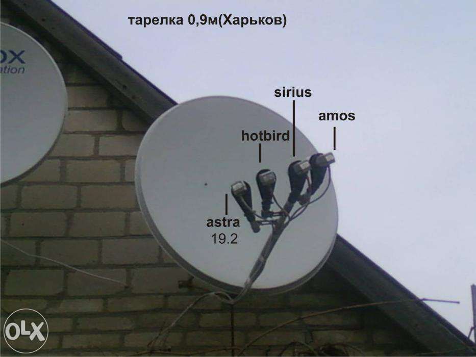 Комплект спутникового телевидения с установкой Полтава
