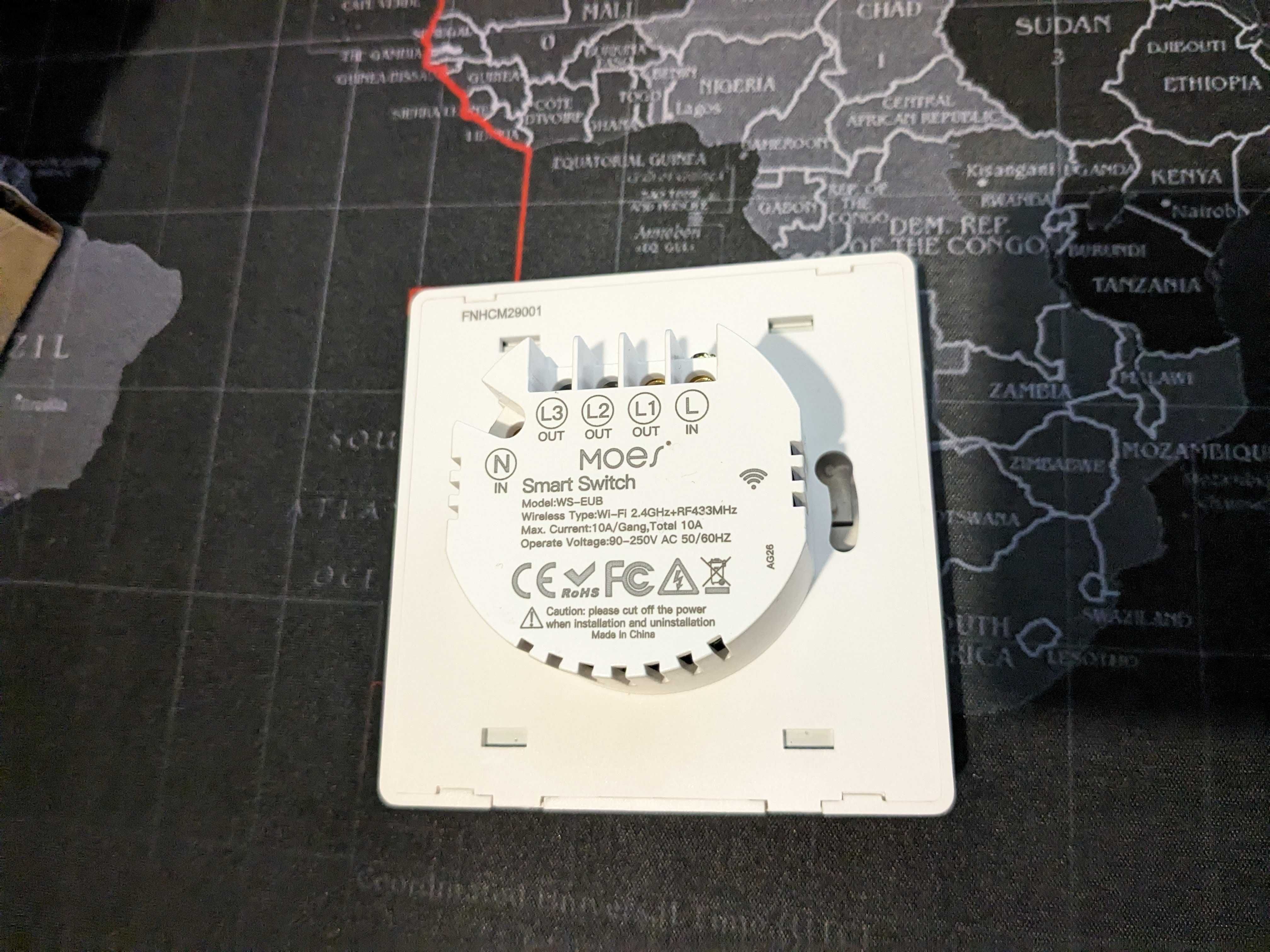 Moes smart switch przełącznik WIFI+RF Tuya