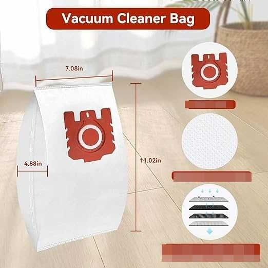 Worki do odkurzacza WAIKAS Miele C3 C2 C1 GN 5 sztuk.