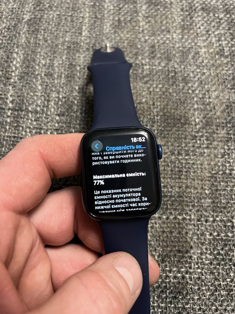 Apple Watch Series 6 44mm Blue Alu Dp Navy Sport Band GPS