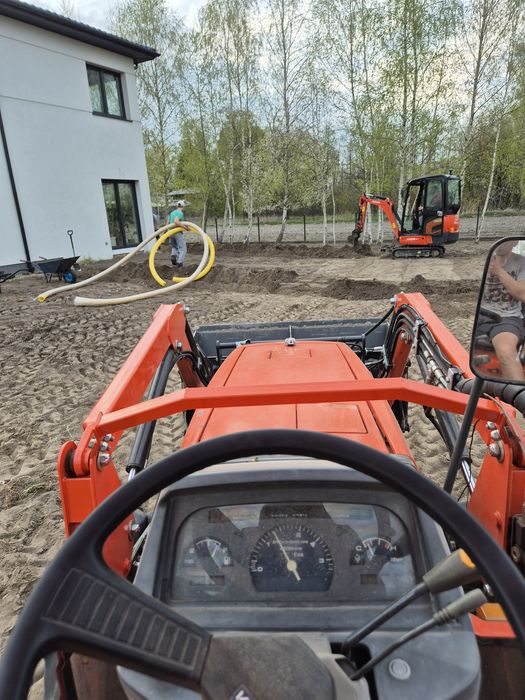 Glebogryzarką separacyjna zakładanie ogrodów siew trawy trawa z rolki