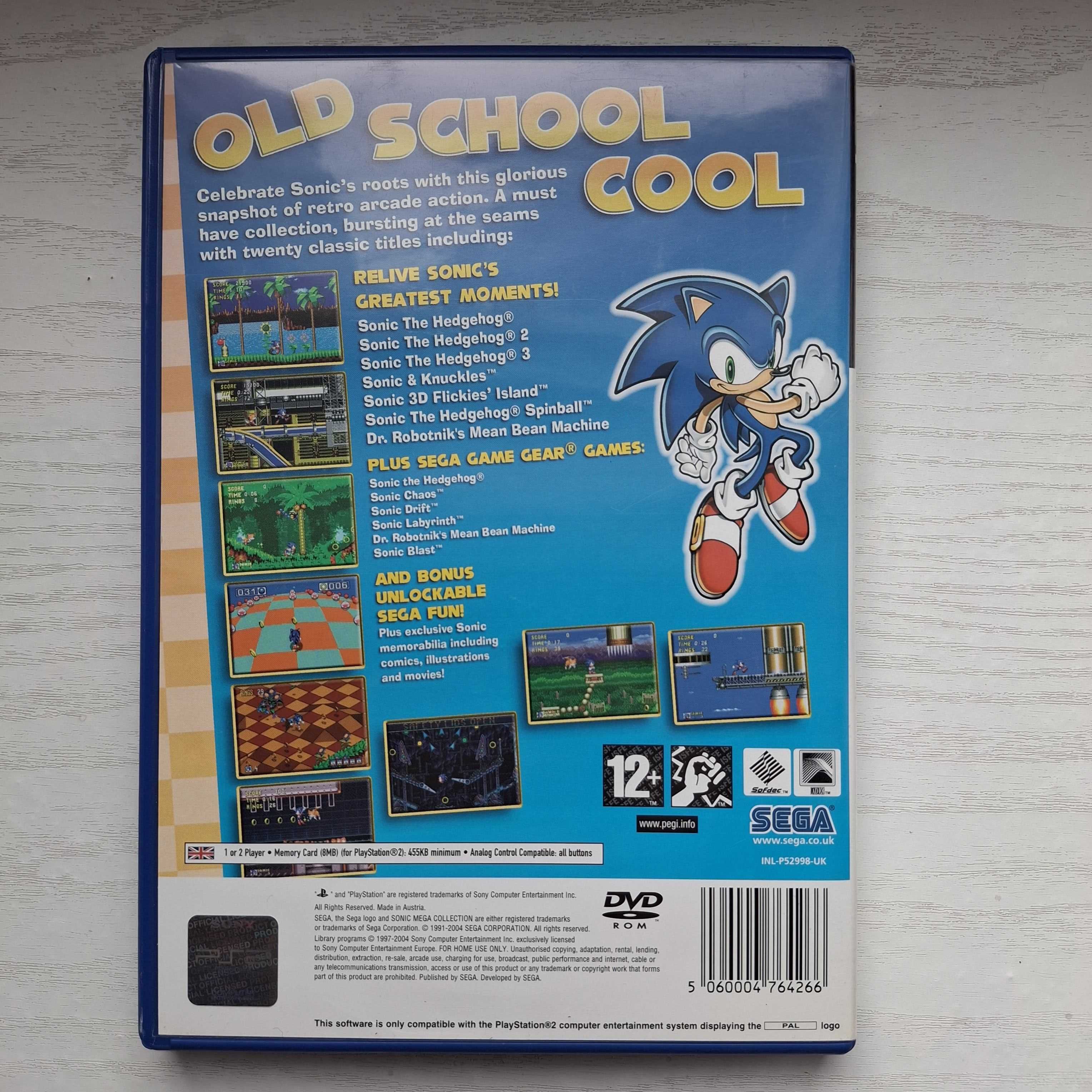 Sonic Mega Collection Plus Sony PlayStation 2 PS2 PAL Instrukcja