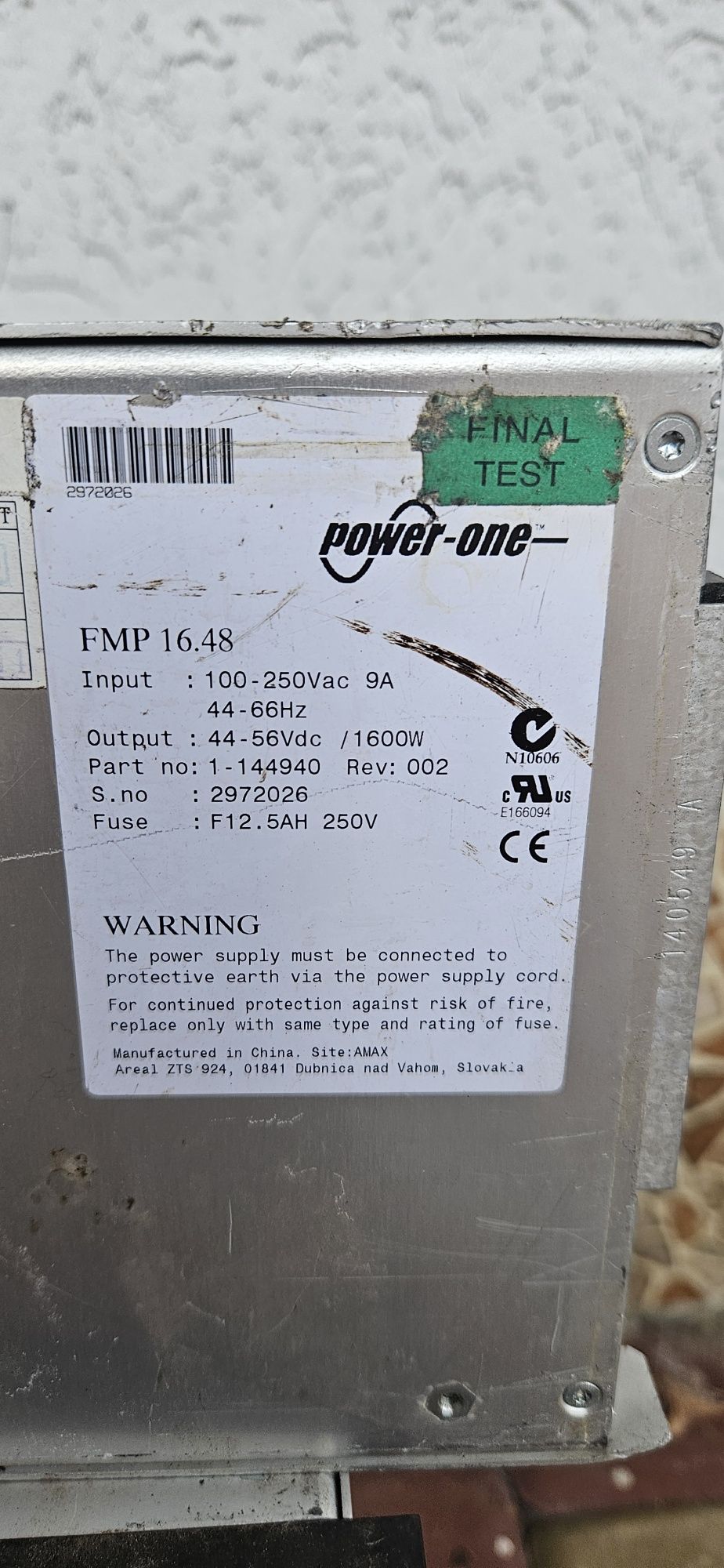 Блок живлення Power-One FMP 16.48