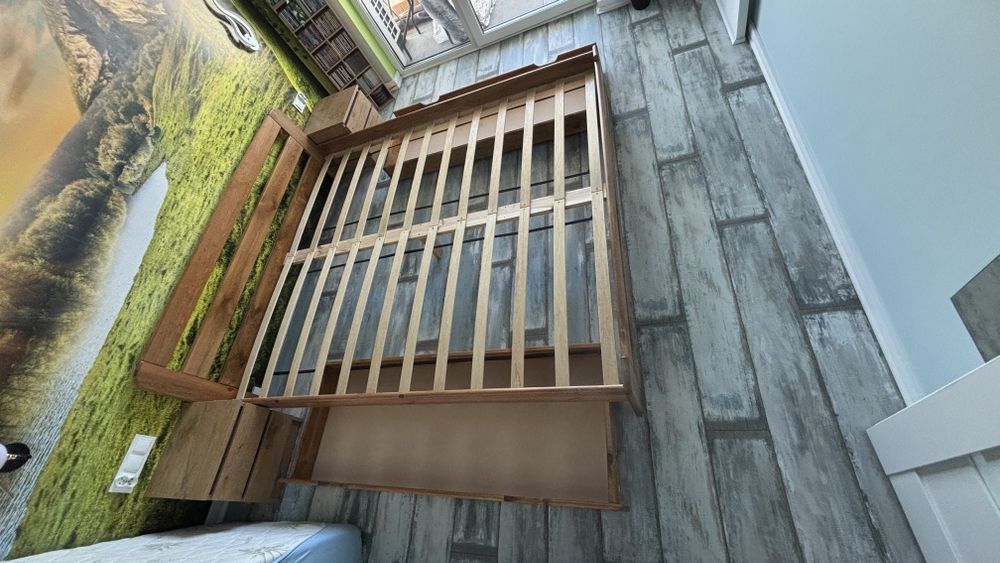 Łóżko sosnowe Lidia 180x200 dąb