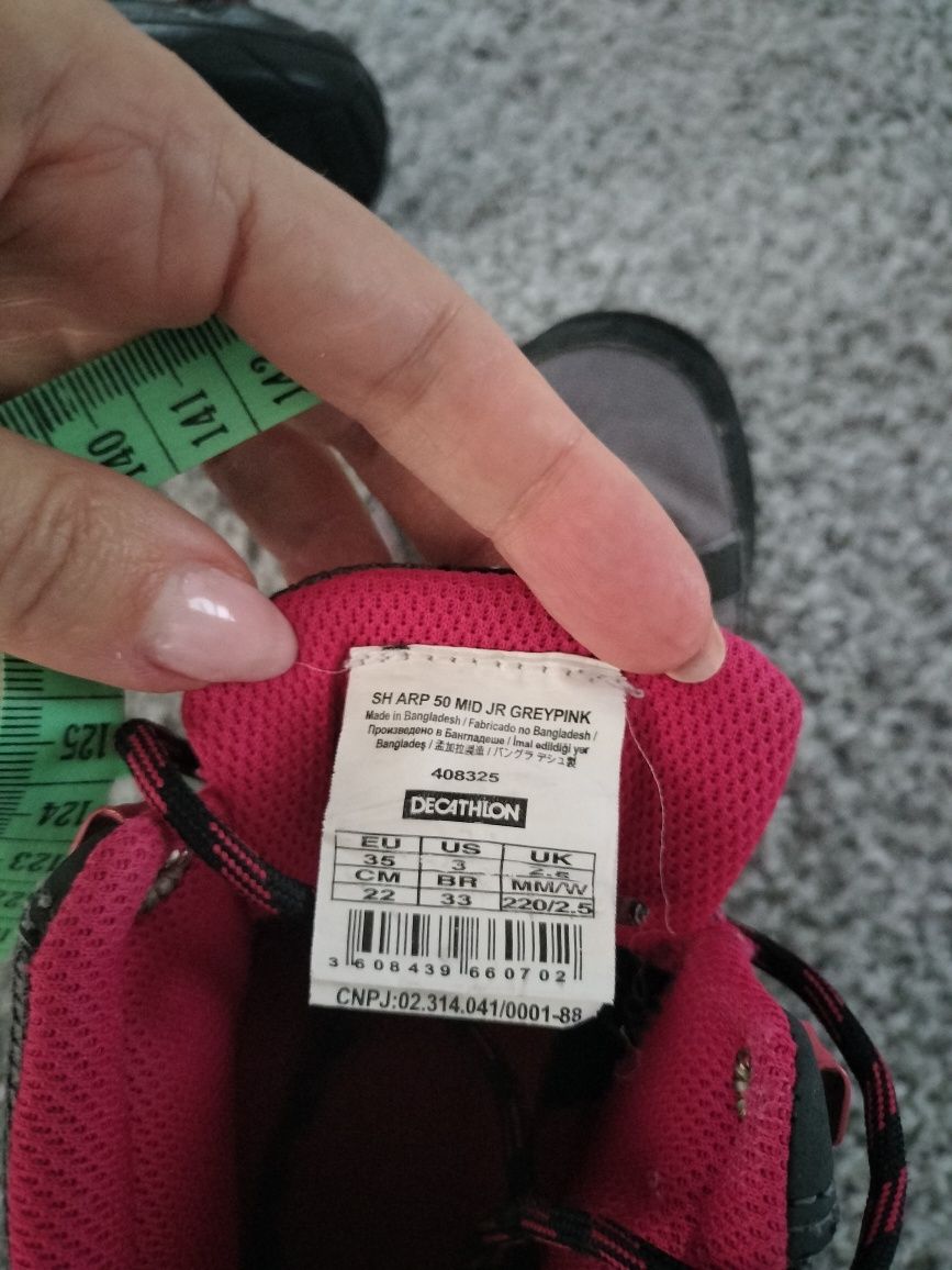 Buty trekkingowe decathlon quechua 35