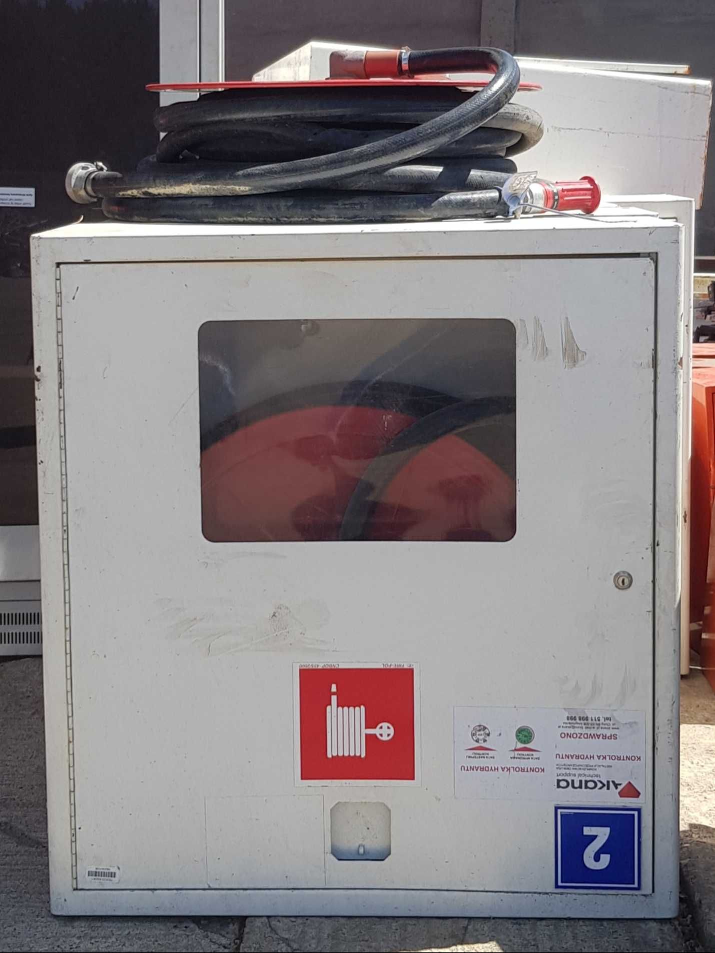 Hydrant wąż przeciwpożarowy z szafką lub bez , gaśnica