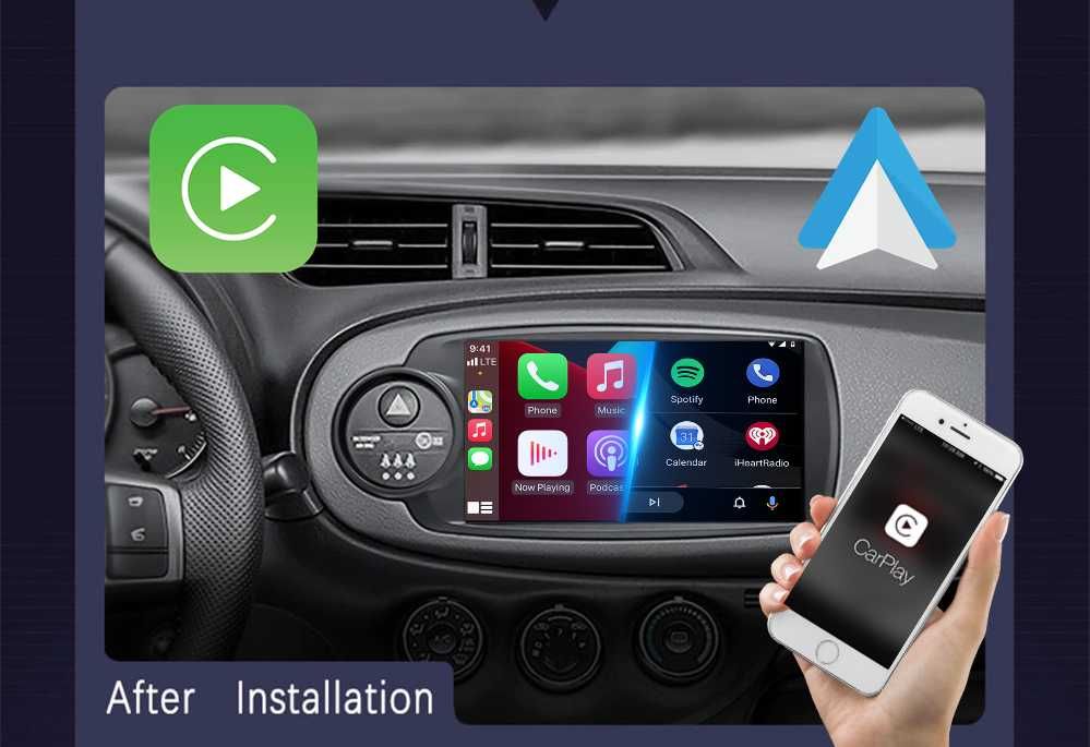 TOYOTA YARIS Radio Android Qled 4G CarPlay/AA LTE Montaż