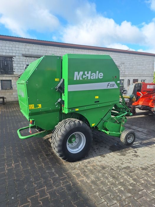 Prasa belująca Mchale F 550 rotor noże opuszczana podłoga