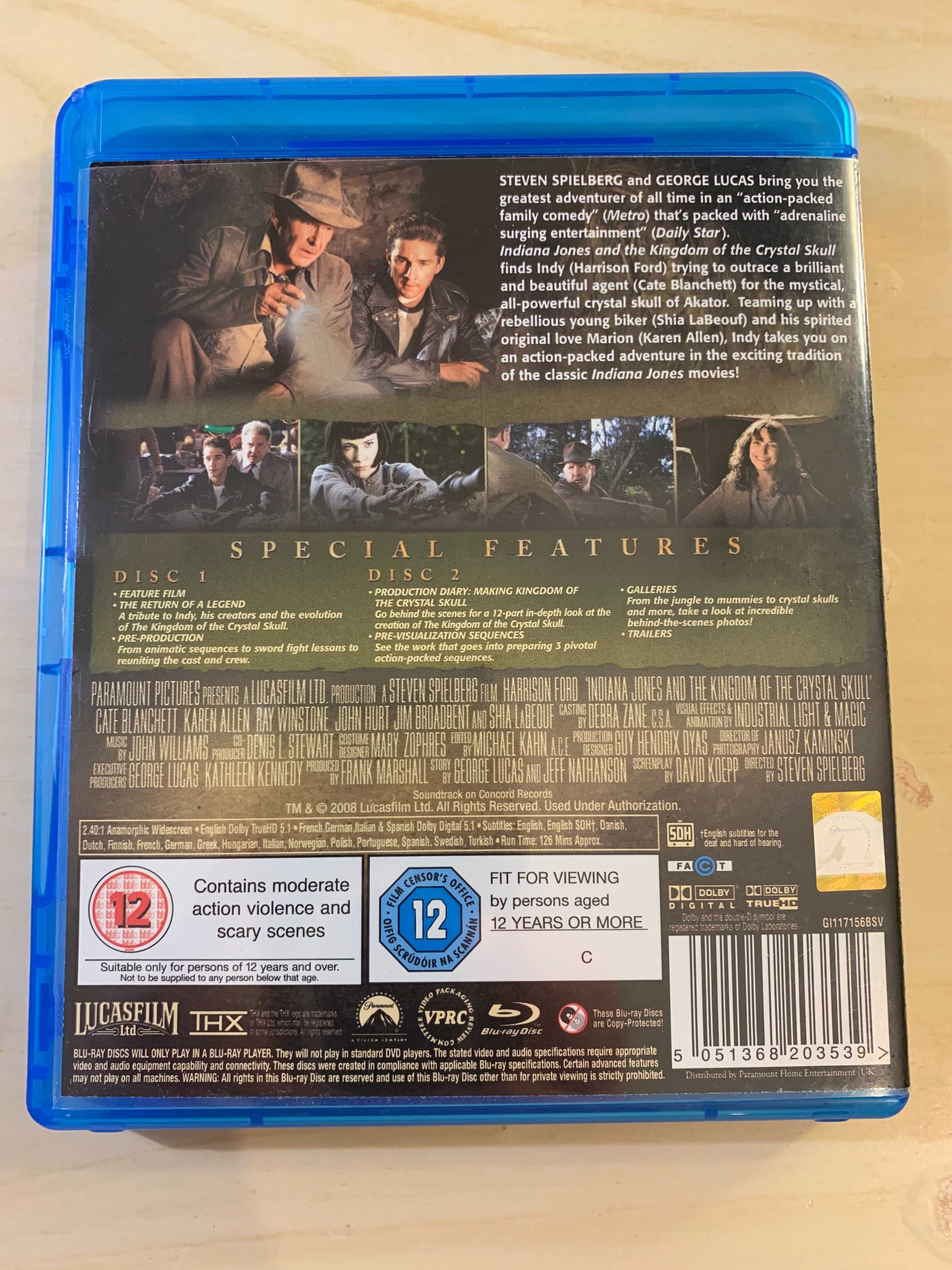 Indiana Jones And The Kingdom Of the Crystal Skull - Blu-ray