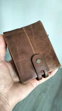 Гаманець шкіряний, кошелёк кожаный,  класична модель портмоне.