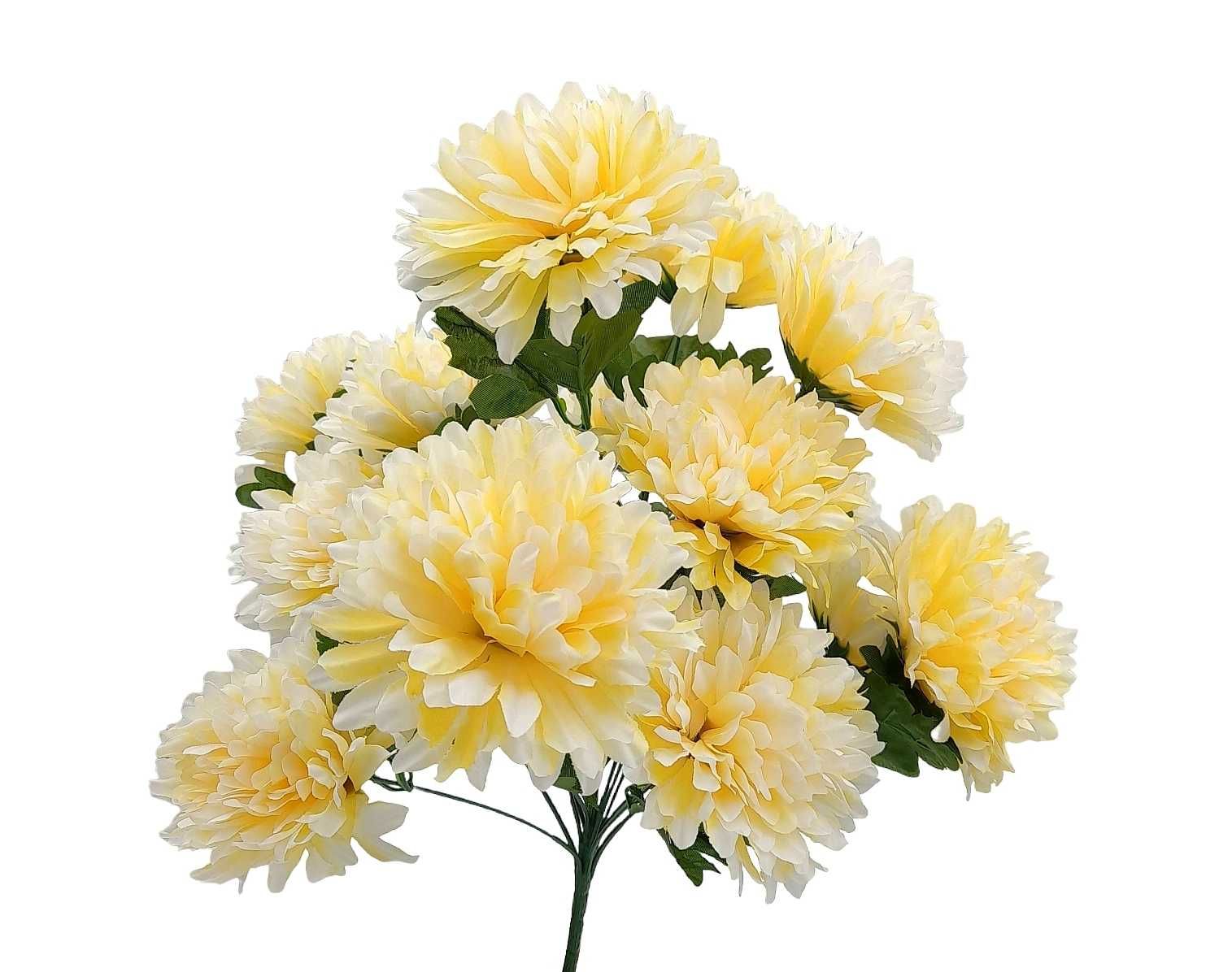 Bukiet chryzantem sztuczne kwiaty chryzantema żółte chryzantemy