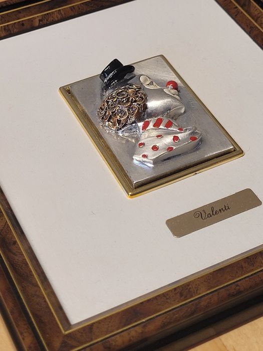 VALENTI - Quadro Palhaço Prata