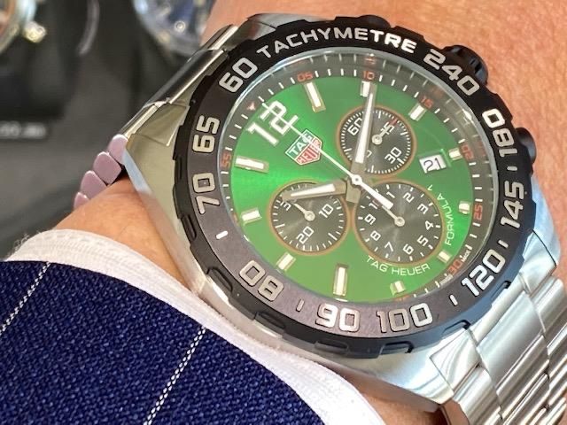 Tag F1  Chrono Green 2024