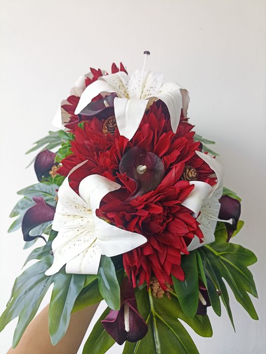 Stroik Z Kwiatami Sztucznymi Do Domu Ogrodu Na Balkon Cmentarz