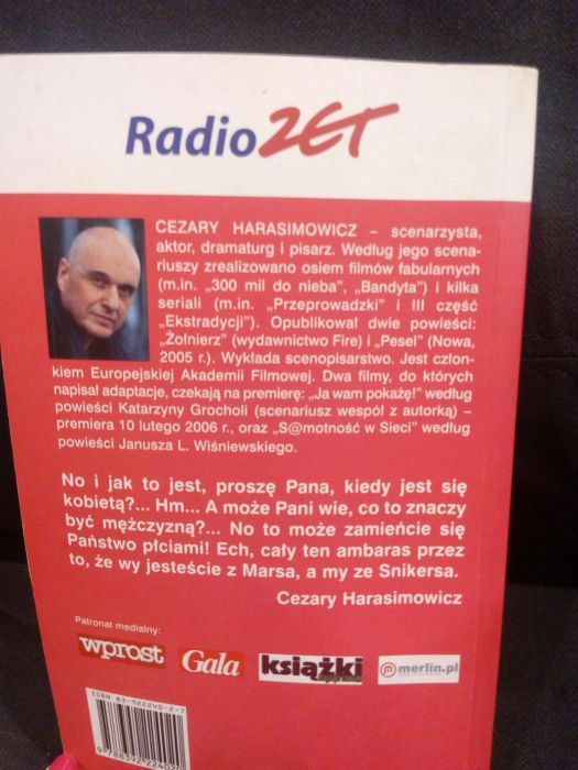 Książka "Nieoczekiwana zmiana płci" Cezary Harasimowicz