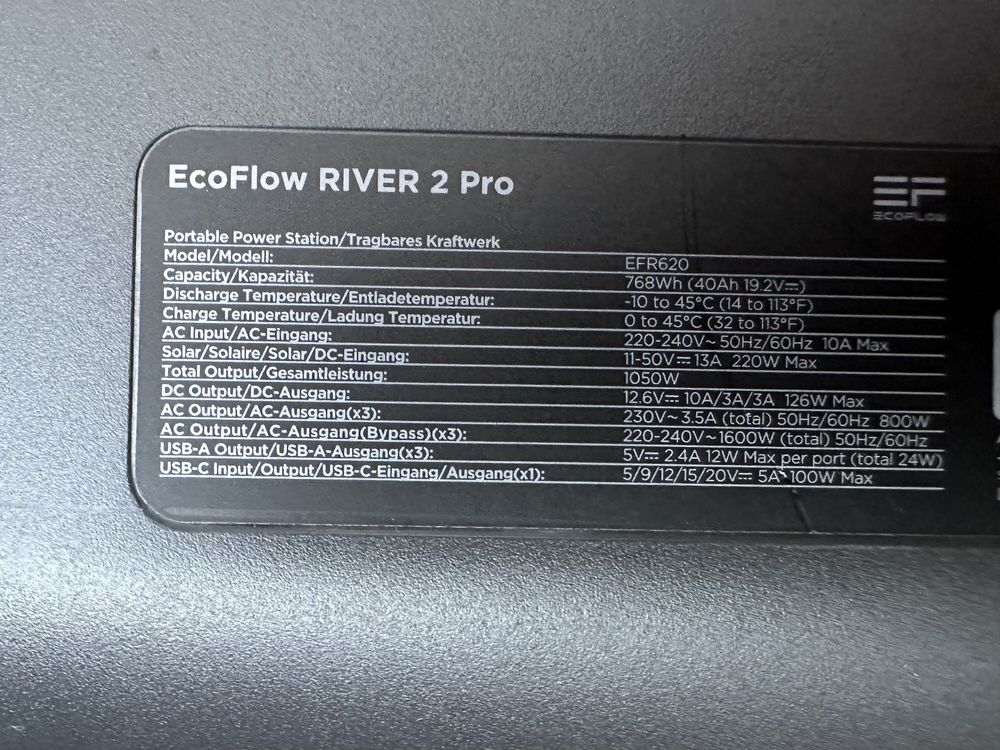 Ecoflow river pro 2 768 wh новий