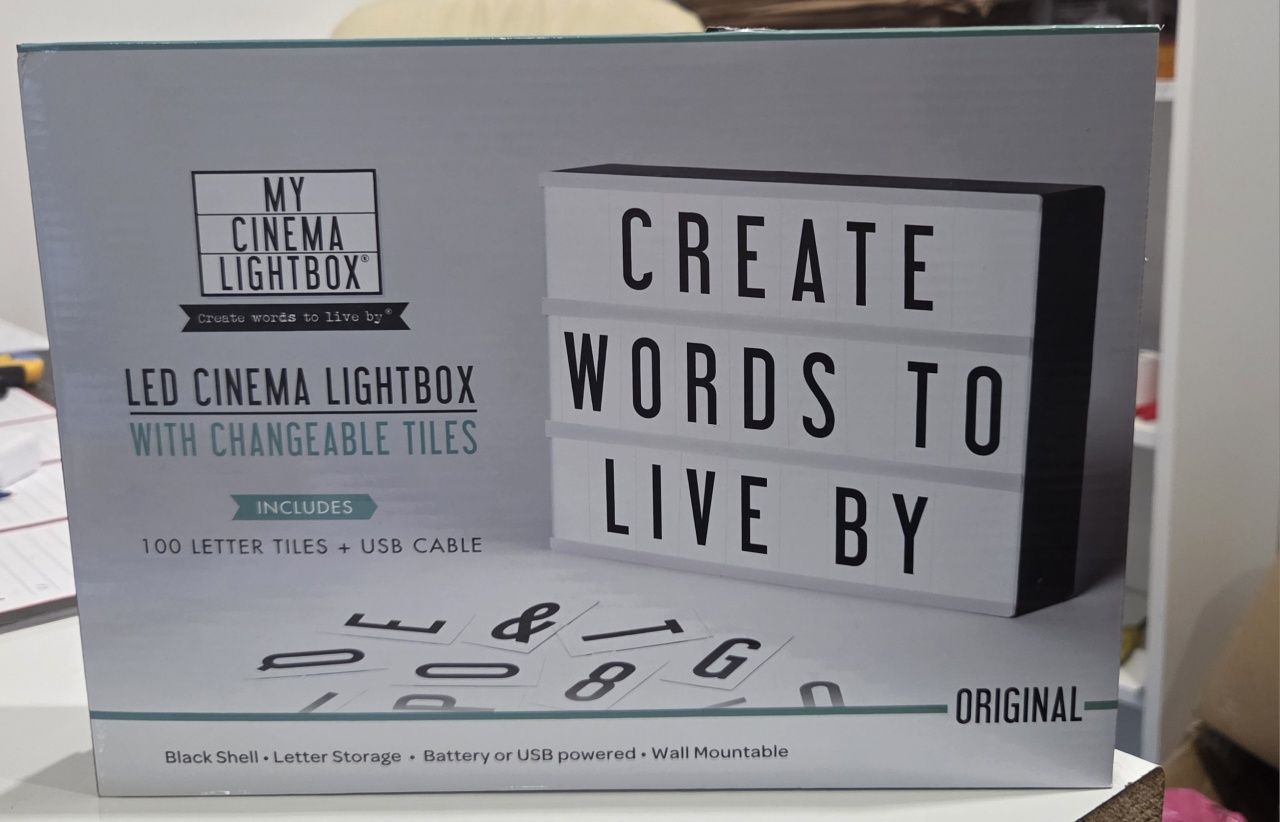 Tablica lightbox led