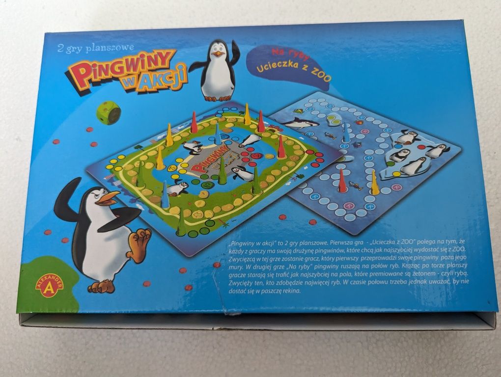 Pingwiny w akcji 2 gry planszowe