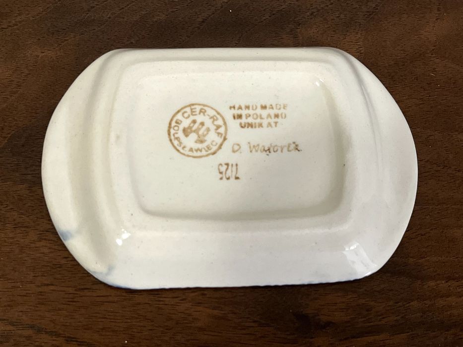 Maselnica Bolesławiec unikatowy wzór koty