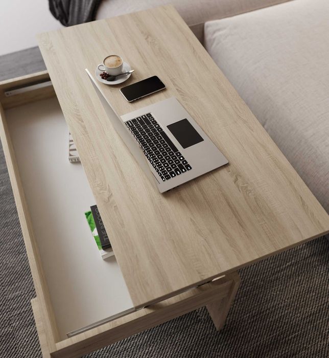 (dąb nelson lub dąb ceniza) Nowe ławy z podnoszonym blatem