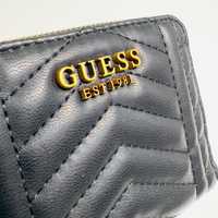 Guess Pikowany Portfel Czarny Lovide Mini