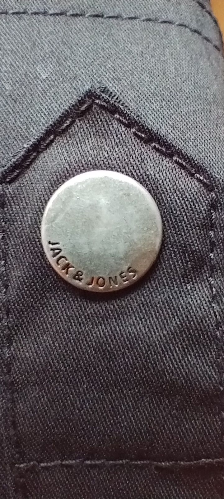 Koszula Jack & Jones Denim Orginals sygnowane guziki Napy  Hafty