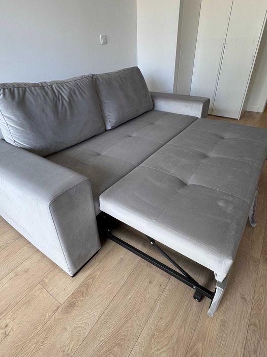 Sofá-Cama Best Sofá c/ Sobrecolchão + Roupa de Cama (novo)