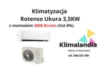Rotenso Ukura Klimatyzacja z montażem Śląsk Zabrze Bytom Gliwice