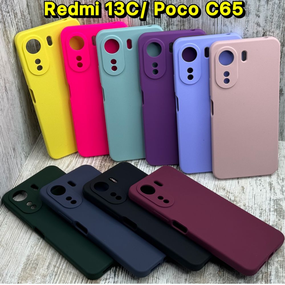 Не пачкаются‼️ Чехол Silicone Case на Xiaomi Redmi 13C/ Poco C65