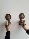 Dois apliques metal