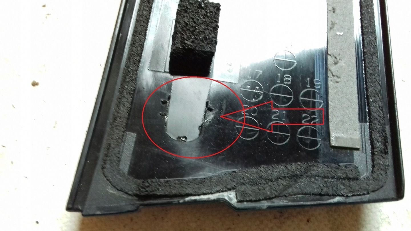 LISTWA NAKŁADKA OSŁONA SŁUPKA DRZWI FRRH KB8A50M11 MAZDA CX 5 II 16-