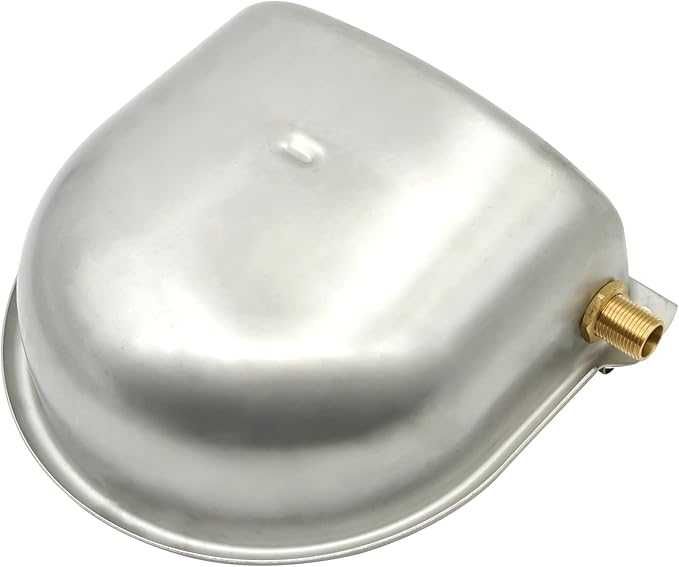 Poidło miskowe z zaworem pływakowym, ze stali nierdzewnej, 2,5 litra