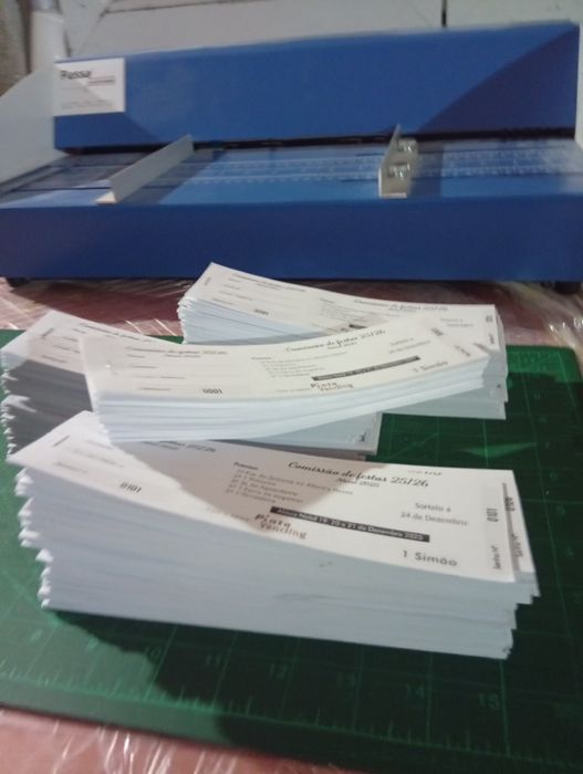Design e Impressão de Rifas / Senhas / Talões Numerados