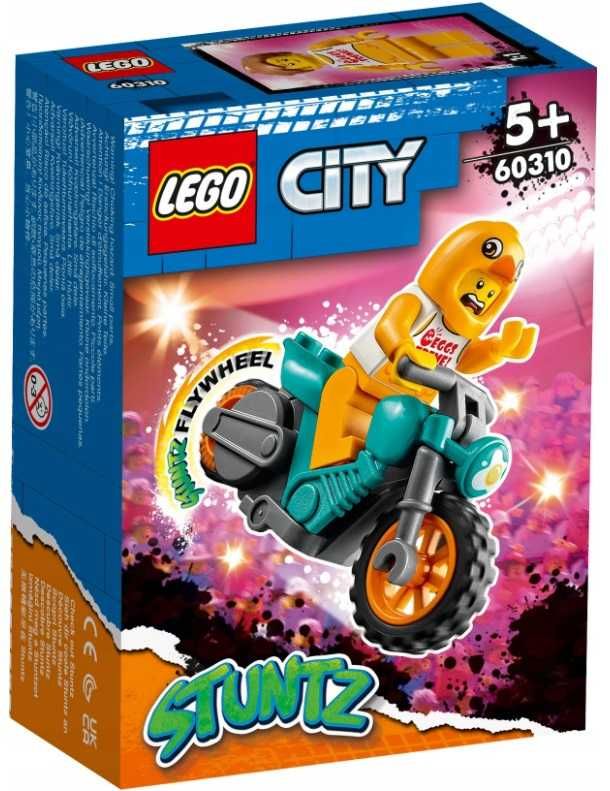 LEGO CITY 60310 MOTOCYKL Kaskaderski z kurczakiem