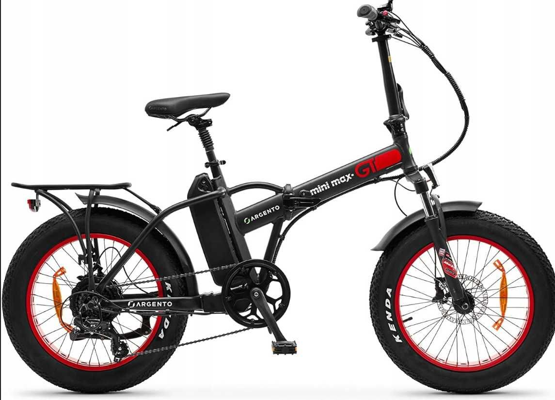 Rower elektryczny Argento Foldable E-Bike Mini MAX GT Red