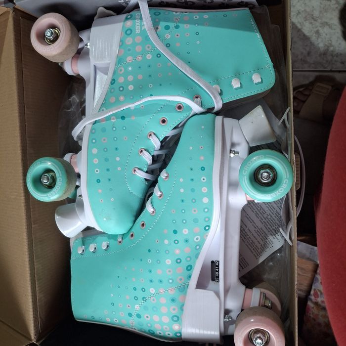 Wrotki regulowane  miętowe croxer