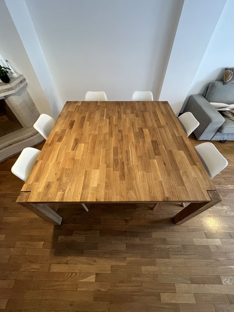 Mesa de Jantar em Carvalho Maciço (La Redoute) – 8 lugares | Como Nova