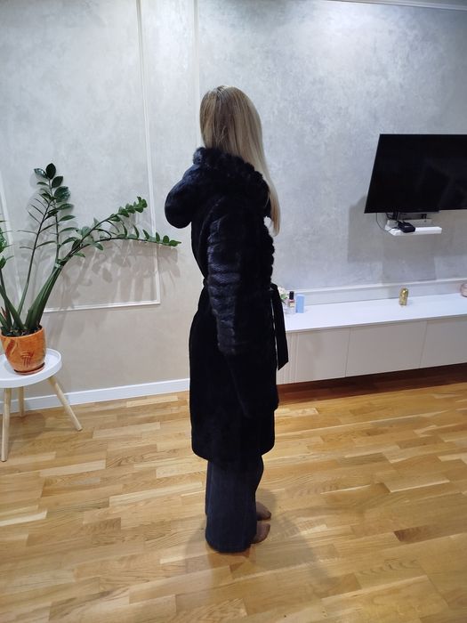 Шуба норка+ мутон