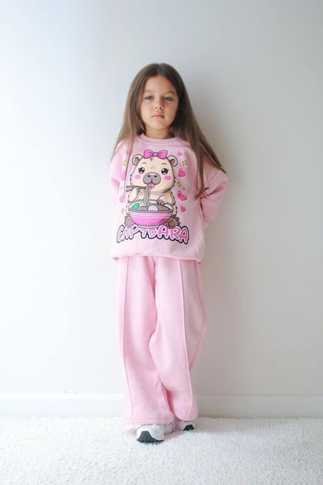 Костюм спортивный теплий Балерина Капучина,Лабубу,Капибара для девочек