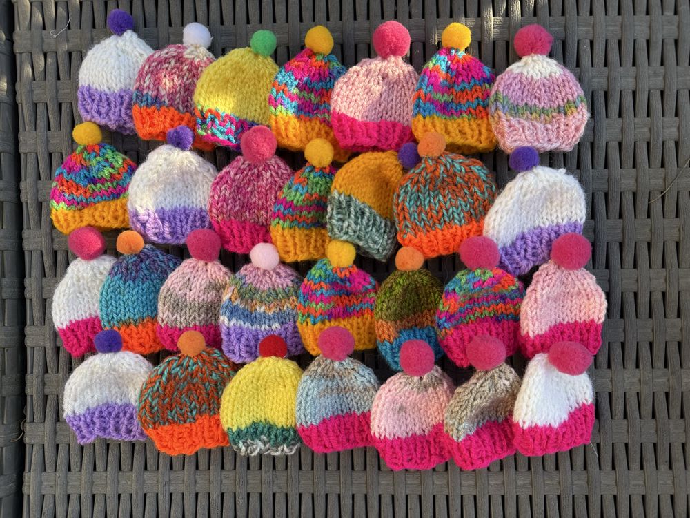 Czapeczki nakrycie na jajka handmade