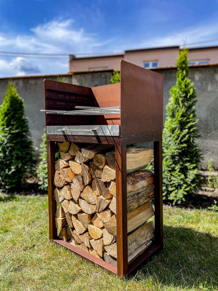 Grill i palenisko w jednym, ruszt stal nierdzewna, 2 sztuki od ręki!!