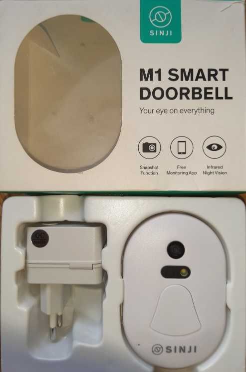 Dzwonek WiFi zewnętrzny z kamerą Sinji M1 Smart Doorbell Nowy