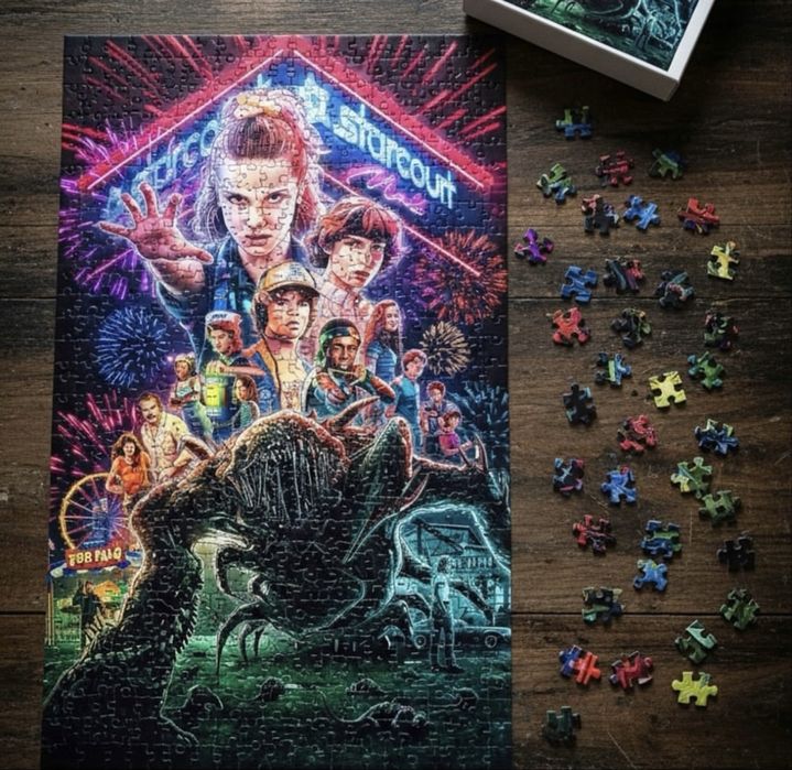 Пазл Stranger Things • Яскравий постер  • Ідеальний подарунок