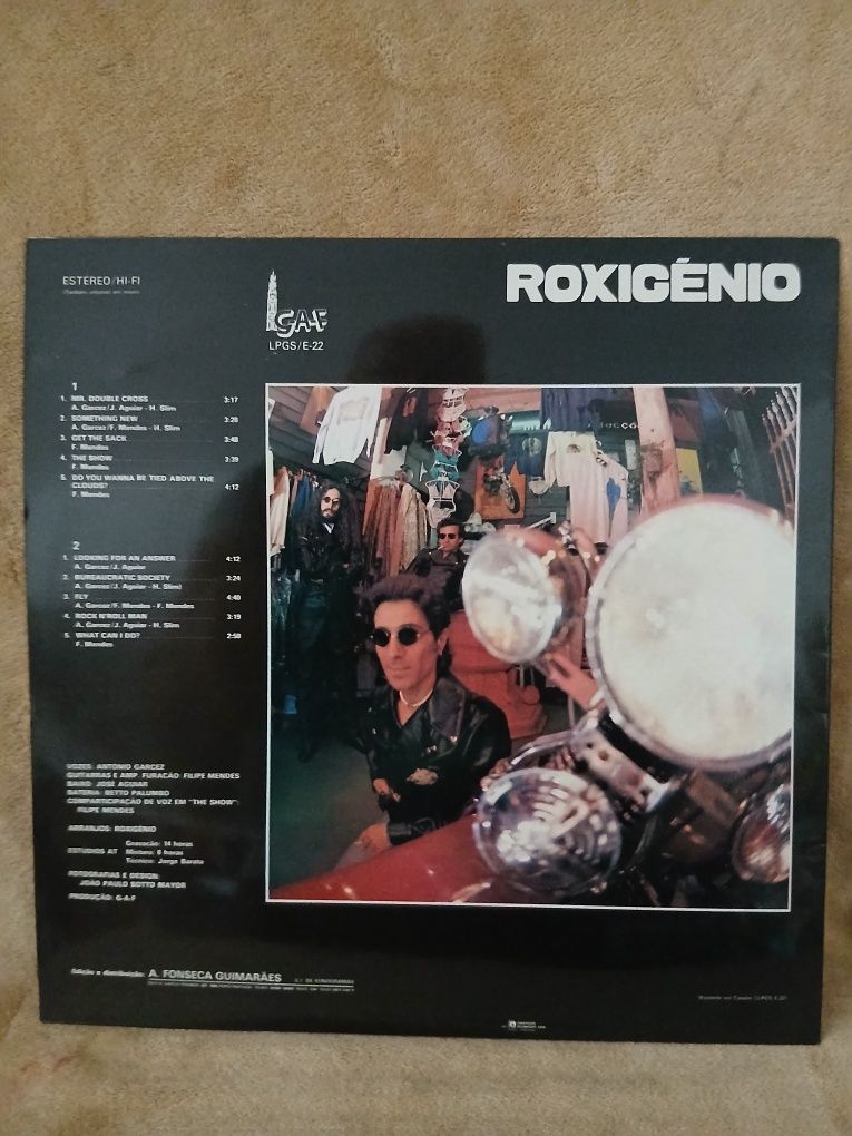 Disco de vinil - Roxigénio