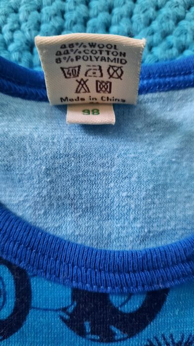Merino wełna body traktor Bruder, r.98,Smafolk, Joha, Janus, Reima, Mo