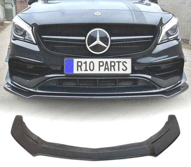 SPOILER LIP FRONTAL MERCEDES CLA W117 45 AMG 16-18 PRETO