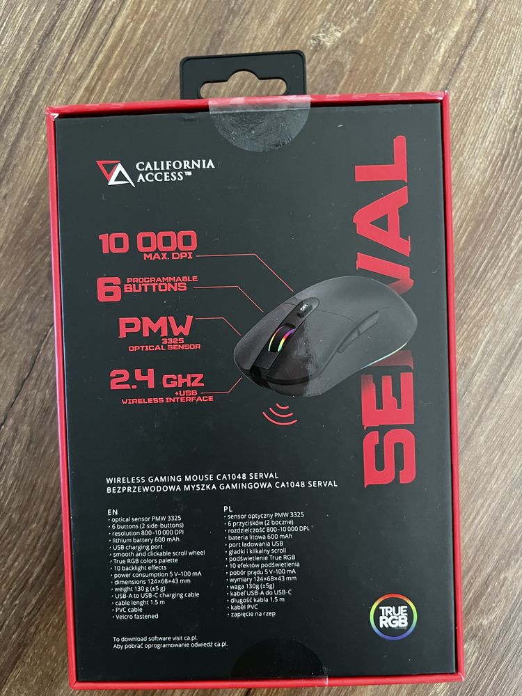 Mysz California acces + podkładka