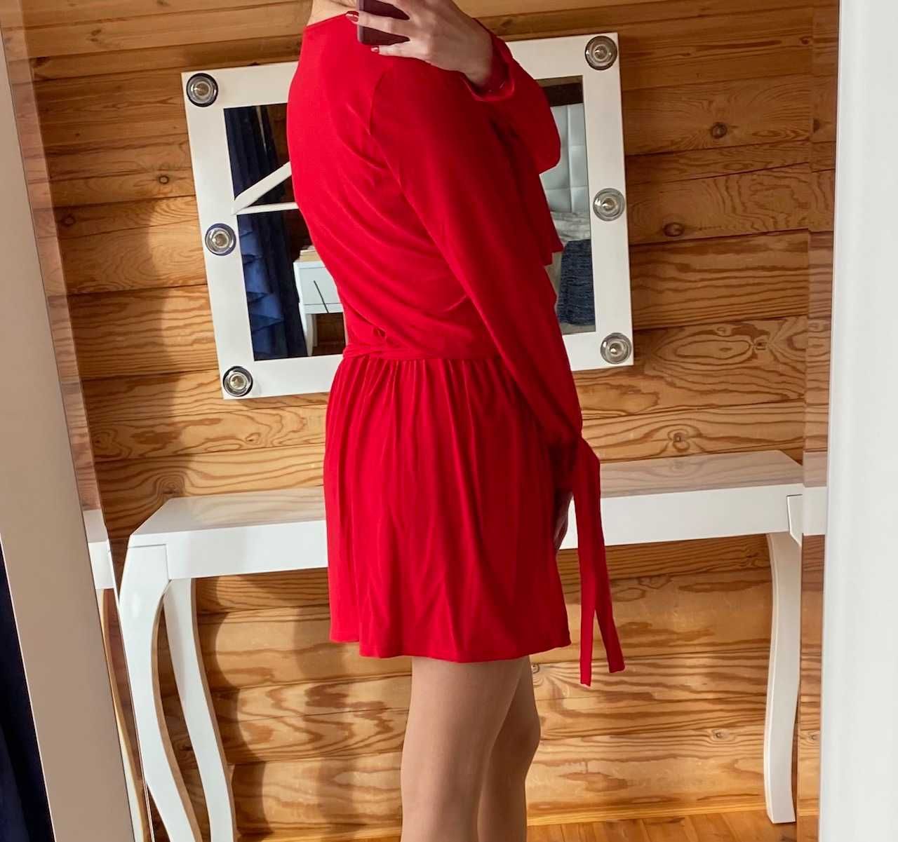 Elegancka sukienka - czerwona - M OSTATNIA