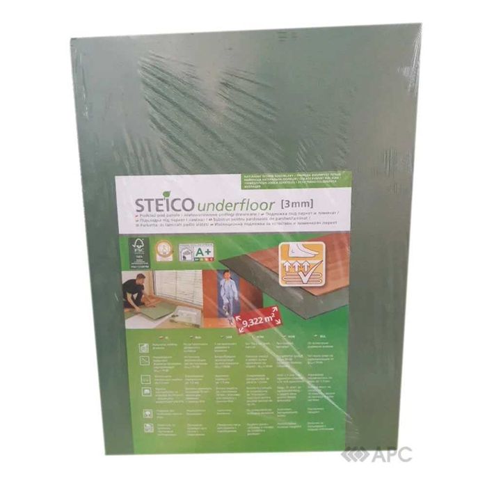 Підкладка під ламінат дерево-волокниста Steico Тихий хід 3 мм