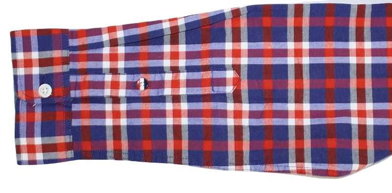 Męska koszula Tommy Jeans -Check Shirt Slim kratka Hilfiger nowa roz.M